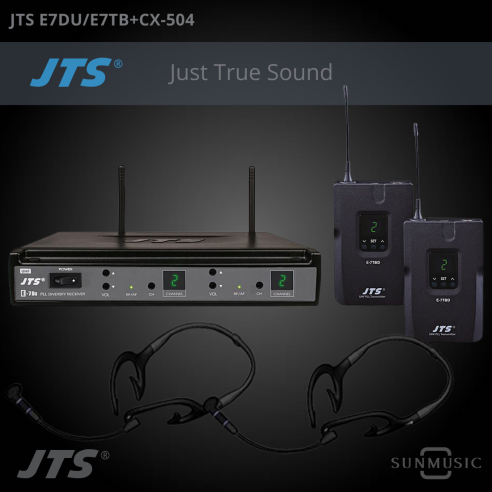 JTS E7DU/E7TB+CX-504 SISTEMA DOBLE CINTILLO