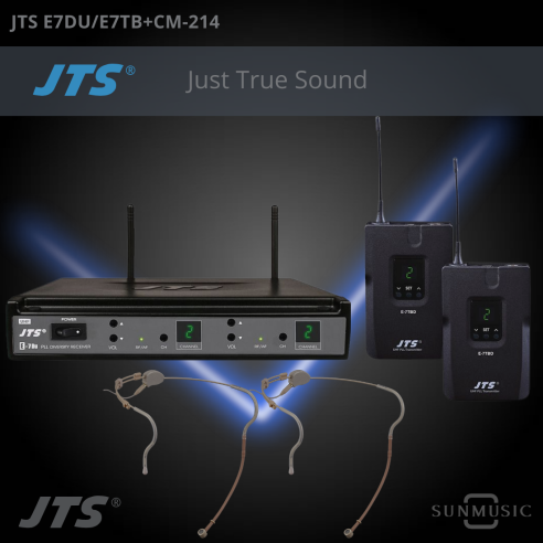 JTS E7DU/E7TB+CM-214ULIF SISTEMA DOBLE CINTILLO