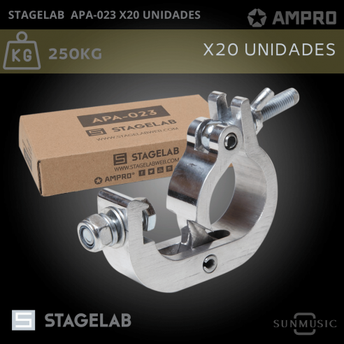 STAGELAB APA-023 CLAMP X 20 UNIDADES Valor +IVA