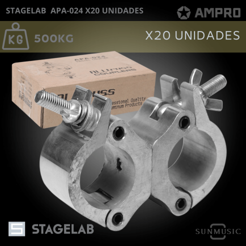 STAGELAB APA-024 CLAMP X 20 UNIDADES