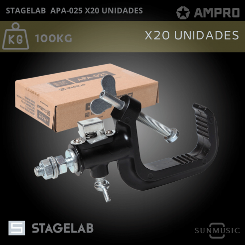 STAGELAB APA-025 CLAMP  X 20 UNIDADES