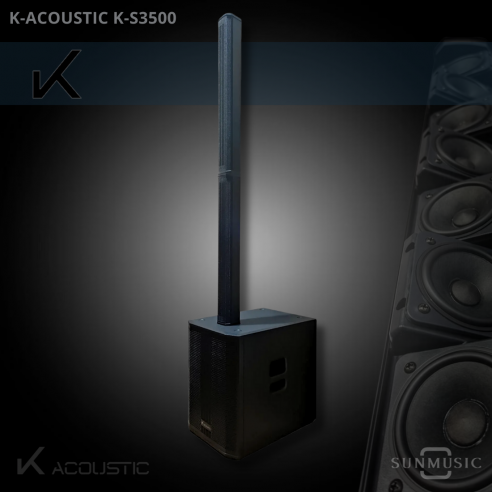 K-ACOUSTIC KS-3500 SISTEMA PORTABLE PROFESIONAL Valor +IVA