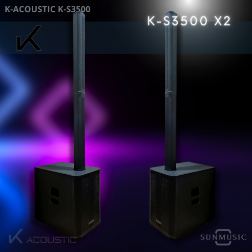 K-ACOUSTIC KS-3500 X 2 SISTEMAS PORTABLES PROFESIONAL