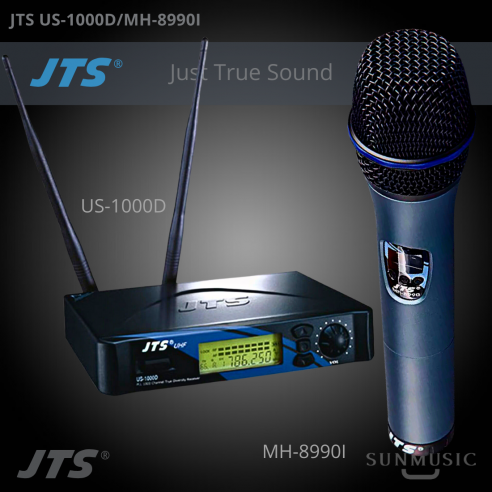 JTS US-1000D MH-8990I SISTEMA INALAMBRICO DE MANO Valor +IVA