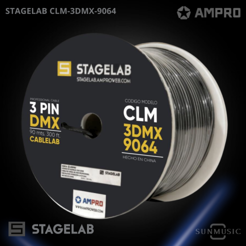 STAGELAB CLM-3DMX-9064 Rollo Cable