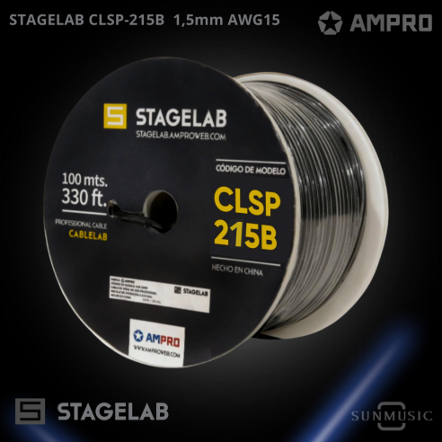 STAGELAB CLSP-215B CABLE PARLANTE DE 1,5 100M Valor +IVA