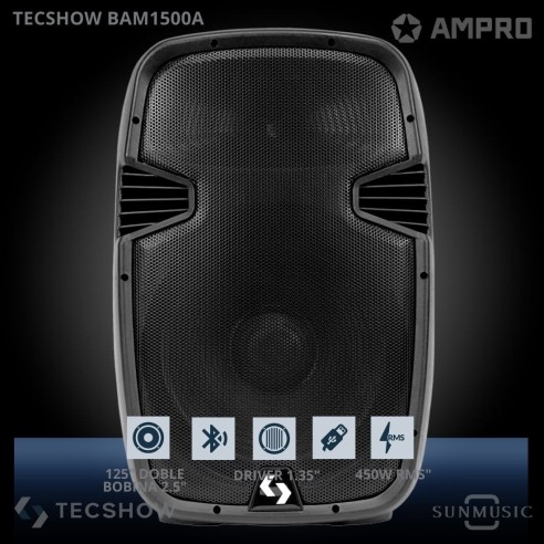 TECSHOW BAM 1500A (BAM-15A) 450W RMS