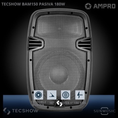 TECSHOW BAM 150 CAJA PASIVA 180W RMS