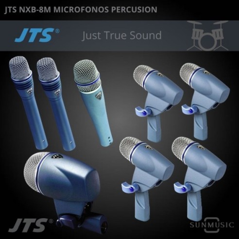 JTS NXB-8M SET DE MICROFONOS DE PERCUSION