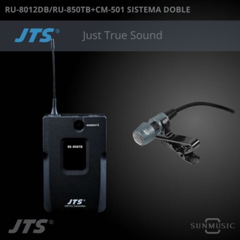 JTS RU-8012DB/RU-850TB+CM-501 SISTEMA DUAL SOLAPA