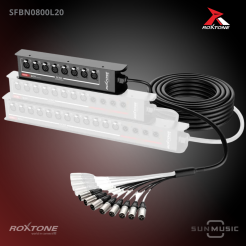 ROXTONE-SFBN0800L20 STAGEBOX REMOTA 8X20M
