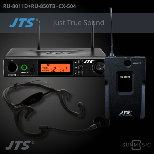 JTS RU-8011D/RU-850TB+CX-504 SISTEMA INAL. CINTILLO 1400 FREC. JTS