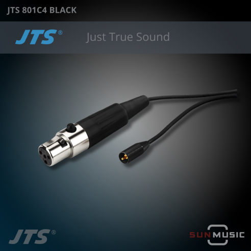 JTS 801C4 BLACK - CONECTOR 4 PINES MINI XLR JTS