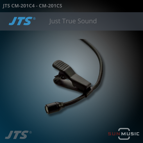 JTS CM-201C4 + CM-201CS LAVALIER OMNI PARA CAMARA CONECTOR MINI XLRS JTS
