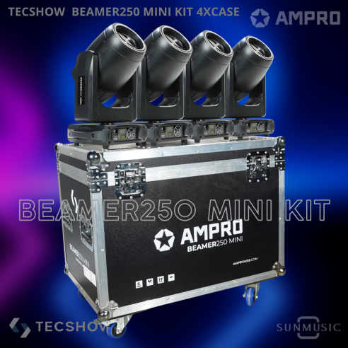 TECSHOW BEAMER 250 MINI  CABEZA MOVIL BEAM, EN CASE DE 4 UNDS
