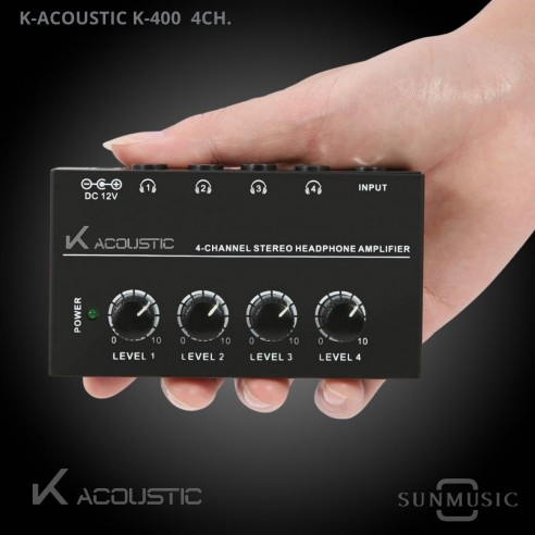 K-ACOUSTIC K-400 AMPLIFICADOR DE FONOS Valor +IVA