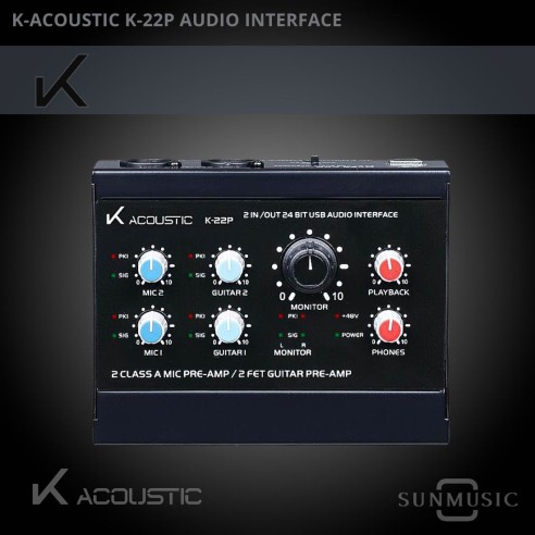 K ACOUSTIC K-22P INTERFACE DE AUDIO