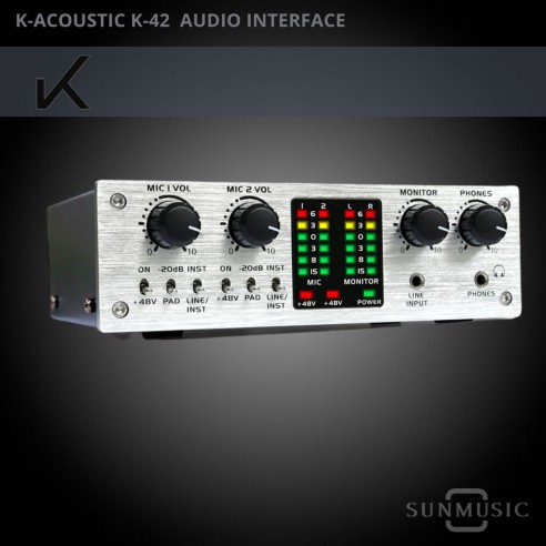 K ACOUSTIC K-42 INTERFACE DE AUDIO