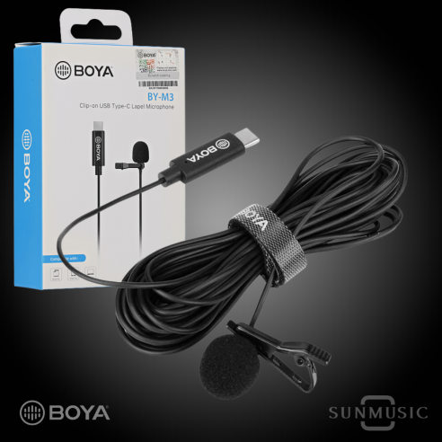 BOYA BY-M3 MICROFONO DIGITAL LAVALIER Valor +IVA