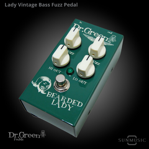 DR GREEN Lady Vintage Bass Fuzz Pedal Valor +IVA